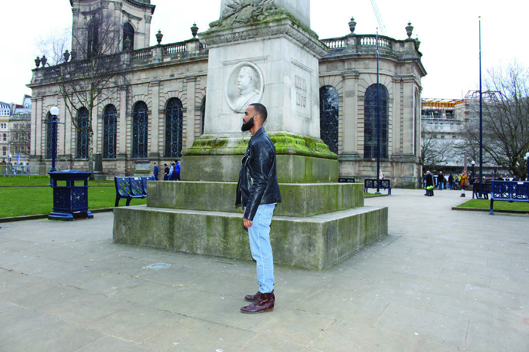 Abdifatah Ali in Birmingham High Street Abdifatah Ali in Birmingham High Street