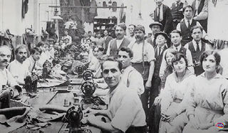 Museum of London Docklands : Fashion City – Making the West End a Fashion Destination. Tailors’ workshop image © Museum of London